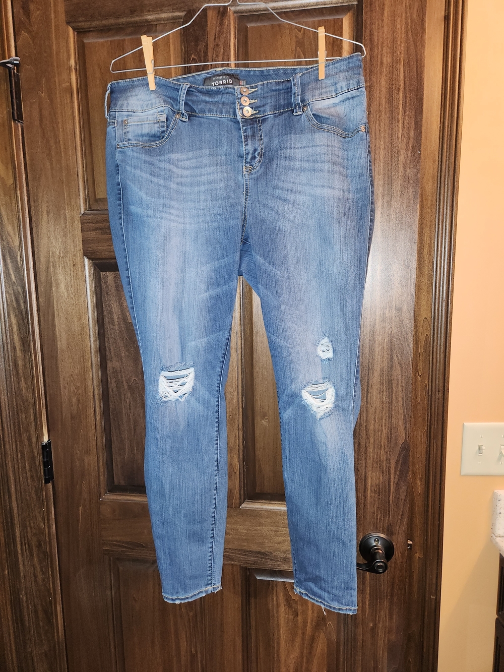 torrid Medium Blue Distressed Premium Jeggings